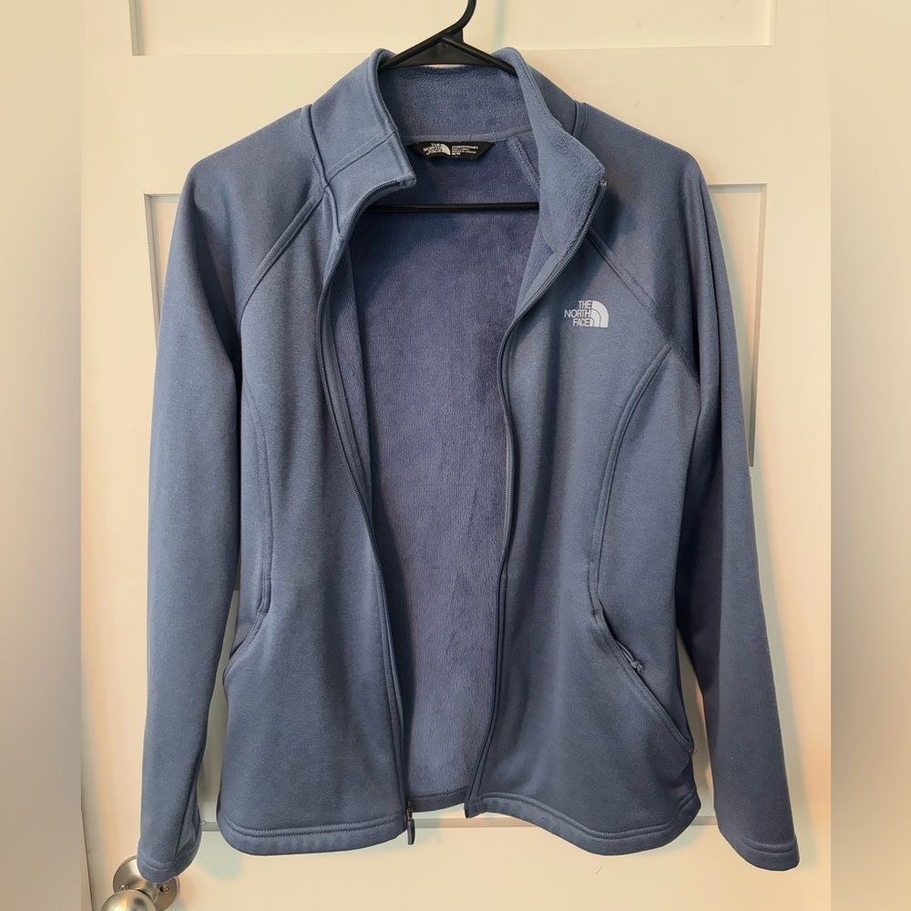 The North Face Womens Agave Full Zip Jacket Soft Slim fitting EUC Medium Purple